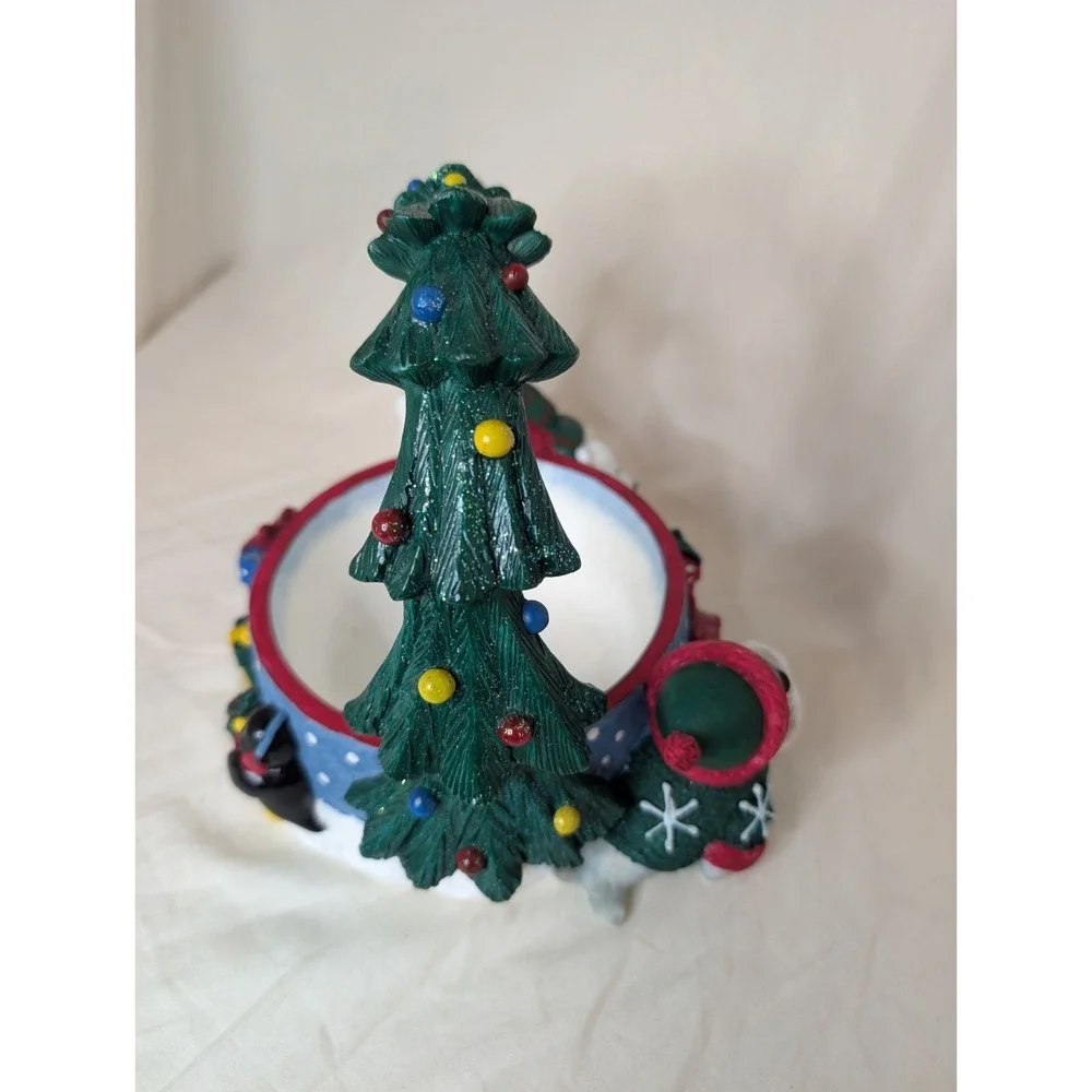 Vintage St. Nicholas Square 1999 Holiday Handle Basket Christmas Home Decor‎